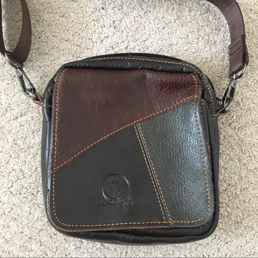 Genuine Leather crossbody bag / satchel